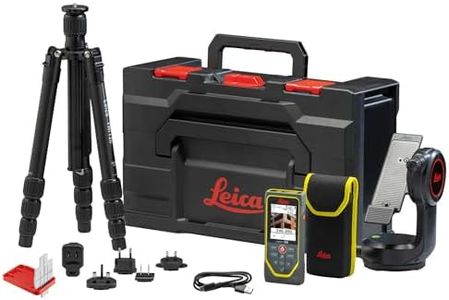Leica Geosystems DISTO X6 Point to Point Package New, 800ft Laser Distance Measure with Bluetooth, 4X Zoom Camera, case, Tripod, DST360X Adapter