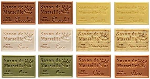 Stock 12(dodici) pezzi Originale Sapone di Marsiglia con olii essenziali varie profumazione 12 pezzi x 125 g = 1,5 kg