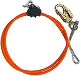 ProClimb All-in-One Adjustable Tree Lanyard Flip Line Kit with Removable Better Grab Adjuster & Swivel Eye Snaphook | for Fall Protection, Arborist, Tree Climbers | 5/8 Inch x 10 Feet