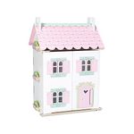 Le Toy Van - Sweetheart Cottage Large Wooden Doll House With Furniture | Boys & Girls 3 Storey Wooden Dolls House Play Set - Suitable For Ages 3+