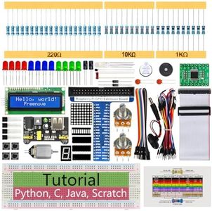 Freenove Super Starter Kit for Raspberry Pi 5 4 B 3 B+ 400 Zero 2 W, 682-Page Detailed Tutorial, Python C Java Scratch Processing Code, 164 Items, 88 Projects (Raspberry Pi NOT Included)