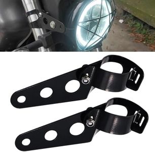 Biqing 2PCS Motorcycle Headlight Brackets 28mm-38mm,Universal Motorbike Modified Headlight Mount Brackets Clamp Fork Ear for H-onda K-awasaki S-uzuki Y-amaha Head Light