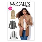 Mccall's Patterns 7332 Y,Misses Vest and Jackets,Sizes XSM-MED, Multicolor, Y (X-Small-Small-Medium)