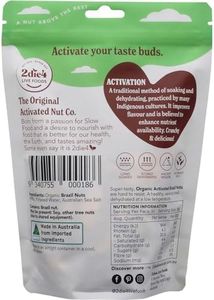 2Die4 Live Foods Activated Organic Brazil Nuts 300 g,