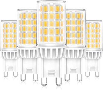 Eco.Luma G9 LED Bulbs, 6 W 550 LM 4000 K Neutral White Light Bulbs, Replacement for 50 W 60 W Halogen Bulbs, No Flickering 360° Beam Angle LED G9 Corn Bulb, Not Dimmable AC 220-240 V, Pack of 5