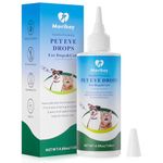 Morikey Pet Eye Drops,Gentle&Safe Dog Eye Drop for infection,Relieve Eyes Itching & Irritation,Remove Tear Stains,Safe for All Animals, 4.06oz,120ml