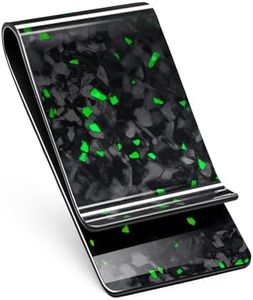 Travelambo Carbon Fiber Money Clip Front Pocket Wallet Minimalist Wallet Slim Wallet Credit Business Card Holder