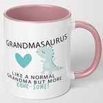 Grandma Gift Grandmasaurus Mug Cup Cups Xmas Birthday Christmas Tea Coffee Mugs Gifts Grandma Mug 11oz Ceramic