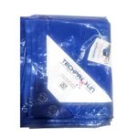 TECHPAULIN 150 GSM Virgin Cross Laminated(MLCL) Blue Plastic Tarp | 100% Waterproof Tarpaulin | Tirpal/Tadpatri/Tharpai/Thadika, Multipurpose Outdoor Tarpaulin for Camping, Canopy, Trailer, 12'X12'
