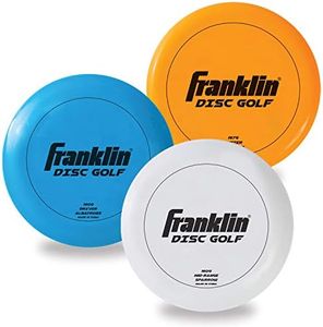 Franklin Sports Pro Disc Golf Discs Set - Disc Golf Equipment Starter Kit- Driver, Mid-Range, Putter Discs Included - Full Frolf Disc Set - Professional Set