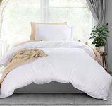 Utopia Bedding Duvet Cover Twin Size Set - 1 Duvet Cover with 1 Pillow Sham - 2 Pieces Comforter Cover with Zipper Closure - Soft Brushed Microfiber, 68 X 90 Inches (Twin, White)