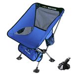 ROCK CLOUD Portable Camping Chair with Anti-Slip Large Feet Ultralight Folding Chairs Outdoor for Camp Hiking Backpacking Lawn Beach Sports