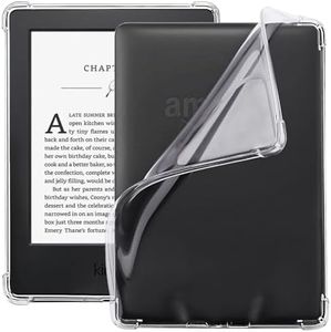 WALNEW Clear Case for 6" Kindle Paperwhite Prior to 2018(Model No.EY21 or DP75SDI), Soft Transparent TPU Cover with Enhanced Corners for Old Generation Kindle Paperwhite Prior to 2018