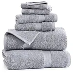 Grey Bath Towels for Bathroom Set -