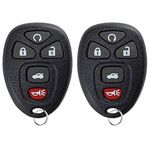 KeylessOption Keyless Entry Remote Control Car Key Fob Replacement 15912860 (Pack of 2)