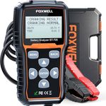 FOXWELL Battery Tester BT705 Automotive 100-2000 CCA Battery Load Tester, 12V 24V Car Cranking and Charging System Test Scan Tool Digital Battery Analyzer for Cars and Heavy Duty Trucks