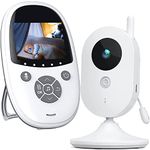 Sailunte Video Baby Monitor with Camera, 2.4-inch LCD Screen Portable Two-way talk, Surveillance Camera Sleep Mode, Night Vision, VOX Automatic Wake-up, Temperature Sensor, 8 Lullabies, 2 Piece Set