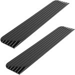 ZOTORUN Rubber Threshold Ramp 1" Rise Pack of 2 Heavy Duty Curb Ramp Wheelchair Ramp Used for Thresholds, Doorways and Bathroom Black