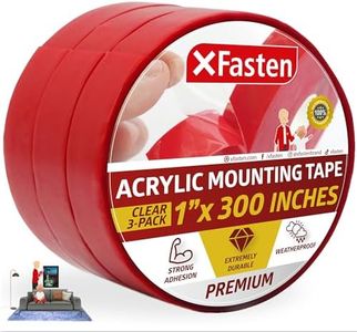 XFasten Double-Sided Mounting Tape 1"x300" Pack of 3