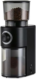 Tchibo elektrische Kaffeemühle, Edelstahlmahlwerk, 26 Mahlgradeinstellungen, Schwarz/Silber