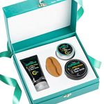 mCaffeine Milky Coffee Brew Gift Set | Gift Kit for Birthday, Anniversary | 4 Signature Products: Face Wash, Scrub, Moisturizer & Bath Soap for Cleansing, Exfoliating, Nourishing | Special Unisex Festive Gift for Men & Women | Diwali Gift Kit Bhaidooj Sister Brother Gift