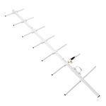 HYS UHF 100W 7 Element Beam 70 cm Outdoor Portable Pre-Assembled Collapsible Yagi HT Antenna with U-Bolt for 430Mhz Ham Mobile Digital Radio/Motorola Repeater