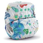 Rumparooz G2 (Print) Diaper Cloth, SNAP Lava, One Size