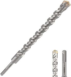 SOMADA 1-Inch x 12-Inch SDS Plus Long Drill SDS-Plus Rotary Hammer Drill Bit 4-Cutter Carbide Tip for Concrete, Brick, Stone and Masonry Drilling