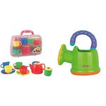 Peterkin Tea Set in Carry Case & Nuby Fun Watering Can Bath Toy