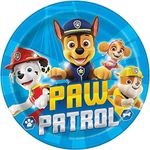 Unique Paw Patrol Multicolor Round Paper Dinner Plates - 9" (Pack of 8) - Disposable Party Tableware for Kids Birthdays & Celebrations