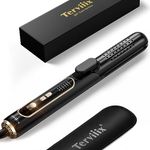 Terviiix Airflow Styler Curling Iron, 0 Burning Curling Tongs with Cool Air Vents, Hair Straighteners & Hair Curler 2-in-1, AKT Ceramic Curling Wand, Hair Multi Styler Tools for Beginer, (UK Plug)