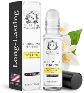 BELLE AME Pheromone Perfume for Women - Jasmine Scent - Long-Lasting - Roll-On Pheromone Perfume - Scientifically-Backed Pheromone Perfumes for Women - Women Pheromone Perfume 0.34 oz (10 mL)