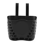 1 Pack Bike Basket, Kids Bike Basket fo Girls & Boys Bike, Kid's Bicycle Front Handlebar Plastic Basket, Kids Bicycle Accessories(Black)