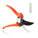 Vingtok Pruning Shears, Professional Trimmers Secateurs Sharp Bypass Hand Pruner, Garden Shears Gift with Extra Spring, for Clipping Plant, Flowers, Trees, Branches