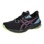 ASICS Women's GT-1000 12 GTX Sneaker, BLACK/HOT PINK, 6.5 UK