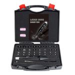 Laser Bore Sight Kit with 32 Adapters fit 0.17 to 12GA Calibers, Red or Green Bright Bore Sighter Laser with Button Switch (Red Laser)