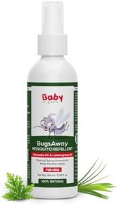 Babyorgano Mosquito Repellent Spray for Babies | 100% Protection from Mosquitoes, Fleas & Ants | With Natural Citronella, Eucalyptus & Lemongrass Oil Free from DEET | 6+ months | 100ml