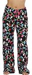 6339-10122-M Just Love Women's Plush Pajama Pants - Petite to Plus Size Pajamas,Black - Light Up,Medium