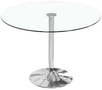 fanmuebles Mesa de salón Cristal Redonda Runa 90 x 75 x 90 cm