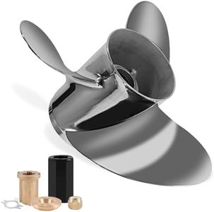YOUNG PROPS 14 1/4 x 23 Replace Stainless Steel Outboard Boat Propeller for Mercury Engine 135-300HP/Mercruiser Alpha One 14.25dia x 23 Pitch Hub Kits Included 15 Spline Tooth RH