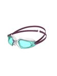 Speedo Junior Hydropulse Swimming Goggle | Comfortable Fit | Adjustable Design | Anti-Fog | Anti-Leak, Deep Plum/Clear/Light Blue, One Size