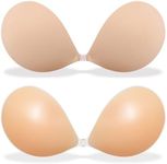 MITALOO Adhesive Bra Invisible Strapless Backless Bra Sticky Push up Silicone Bra for Women