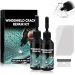 2026 Upgrade, Windshield Crack Repair Kit，Windshield Repair Kit, Premium Quick Fix Windshield & Glass Repair Tools for Chips and Cracks(2PCS)