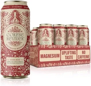 Corpse Reviver: Organic Electrolyte Hydration Drink | 175mg Magnesium, 325mg Potassium, 75mg L-Theanine, 20mg Zinc, 20mg Sodium, Functional Beverage (Non-Alcoholic Sparkling Water), Guava Rose 12-Pack
