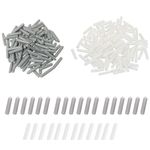 Dishwasher Rack Caps, Dishwasher Protection Prongs, Dishwasher Rack Tip Tine Cover Caps, Protects Dishes From Rust and Scratches, Fits Most Dishwashers, 200 Pcs, White + Gray