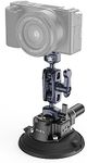 SMALLRIG 4" Camera Suction Mount with Ball Head Magic Arm, Car Mount for Lightweight Camera/Action Camera/Phone, Air Pump Vacuum Suction Cup, Max Load 3kg - 4236