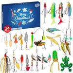 Fishing Advent Calendar - Fishing Tackle Advent Calendar 2024 | Countdown Calendar Fishing Toys | Fish Bait Calendar For 24 Days Surprise | For Dads And Fishing Lovers (Countdown - 4)