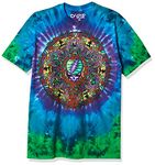 Liquid Blue Men's Grateful Dead Celtic Mandala Tie Dye T-Shirt, Multi, Large