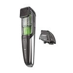 Remington MB6850 Vacuum Stubble and Beard Trimmer, Lithium Power and Adjustable Length Comb w/ 13 Length Settings (2-18mm), Black