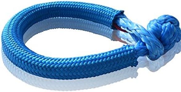 QIQU Synthetic Soft Shackle for Boating Sailing Halyard Dinghy (Blue, 1/4''x80mm)